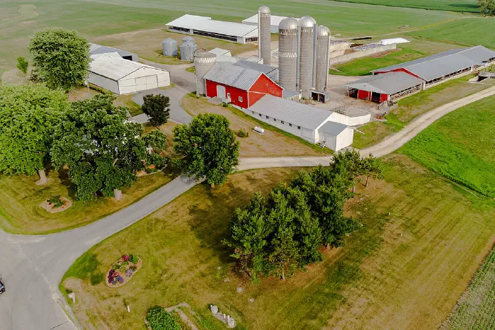 Dairy farm near Bangor, Wisconsin