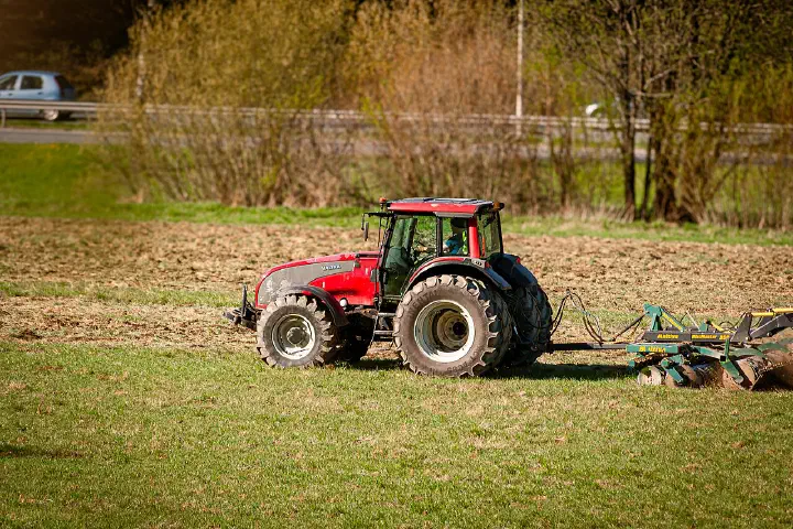 Tractor on a field
