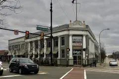 The former Farmington State Savings Bank building in Farmington, Michigan, December 2020.