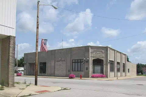 Business district, Royal Center, Indiana