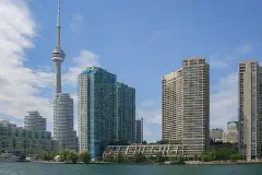 The Toronto skyline.
