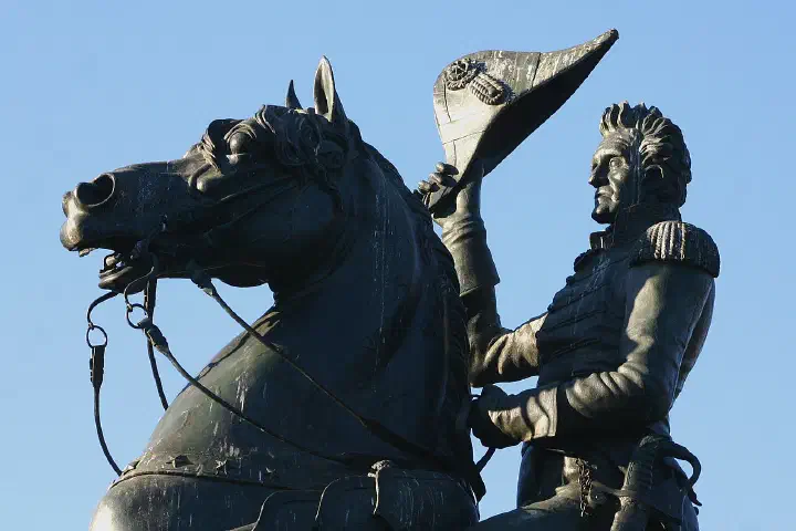 Andrew Jackson in Lafayette Sq. directly in front of the 1600 Pennsylvania Ave entry to the White House Lafayette Square Lafayette Square is a