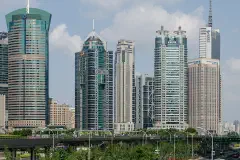 Office towers in Lujiazui, Shanghai's financial district