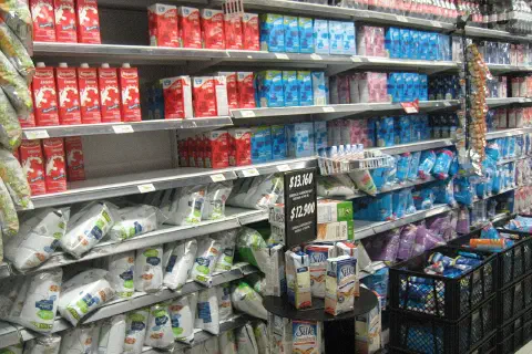 Always amazes me that milk is sold off unrefrigerated shelves, just like it was cereal