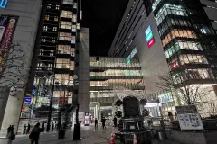 Entetsu Department Store at night