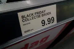 Special ALDI-branded clothes for Black Friday, that are located in the Groninger city of Winschoten, Oldambt