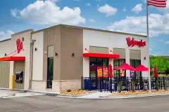 A Bojangles fast food restaurant in Hiawassee, Georgia.