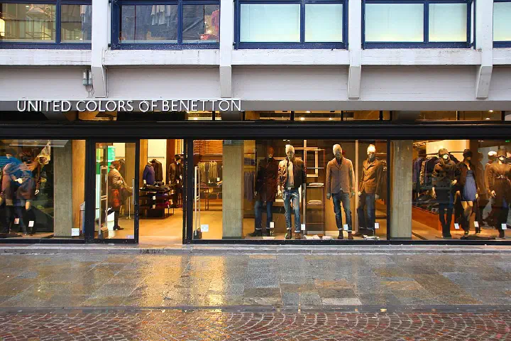 United Colors of Benetton fashion shop in Parma, Italy