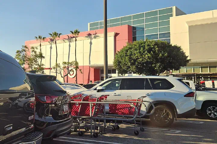 Target store located at Westminster Mall, California, pictured in late November 2025