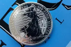 A 2021 Britannia £2 silver coin.