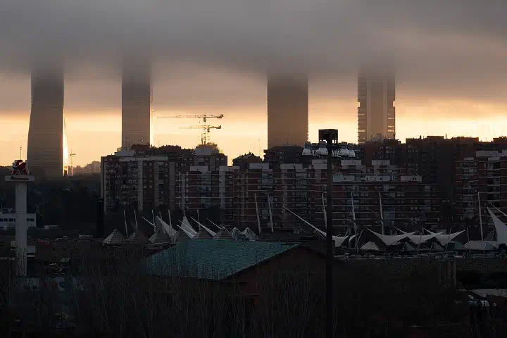 Cuatro Torres, Madrid, al amanecer
