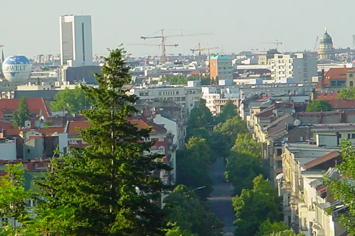 Skyline of Berlin, taken from w:Viktoriapark