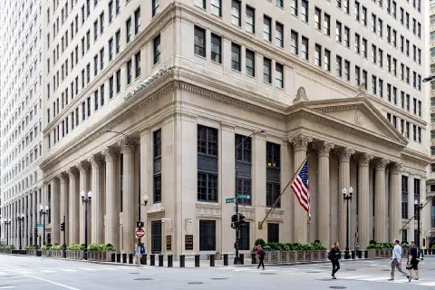 The Federal Reserve Bank of Chicago on LaSalle Street