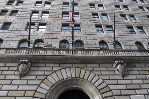 33 Liberty Street is the current home of the Federal Reserve Bank of New York