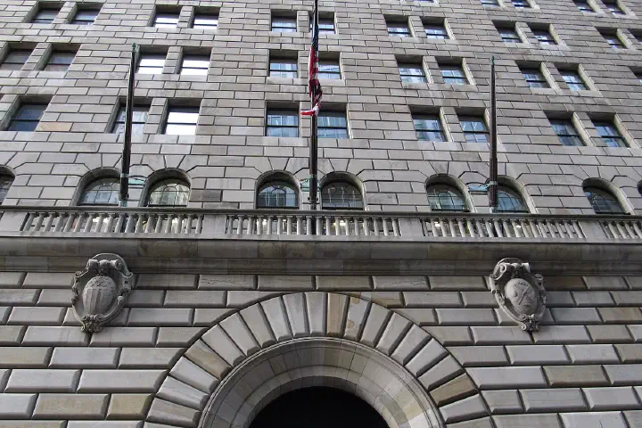 33 Liberty Street is the current home of the Federal Reserve Bank of New York