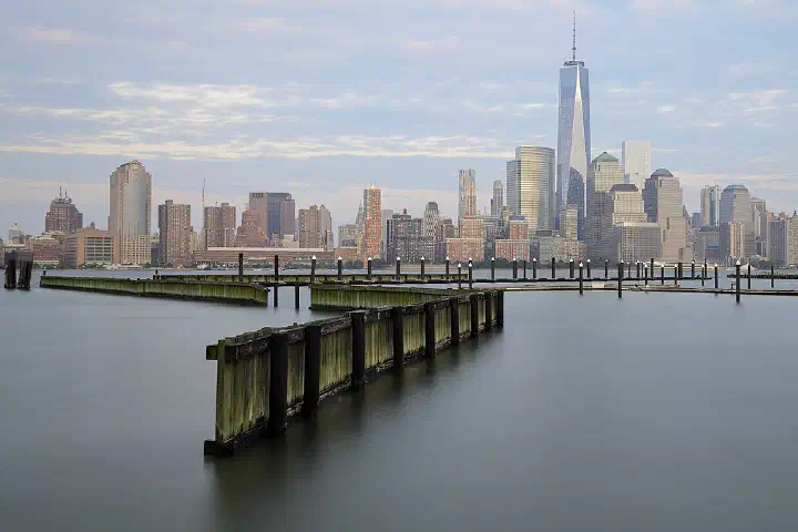 Lower Manhattan, New York City, as viewed from Newport, Jersey City, New Jersey