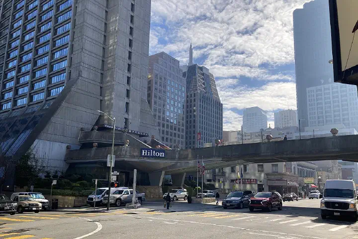 Facing southeast at the Hilton San Francisco Financial District