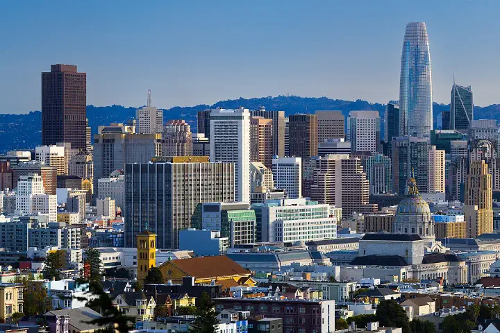 San Francisco Financial District as seen from Buena Vista Park