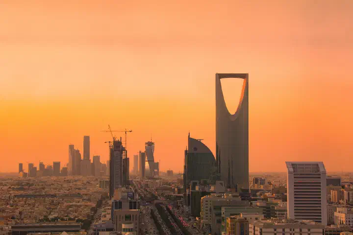 The Riyadh skyline, including the Kingdom Centre and the King Abdullah Financial District