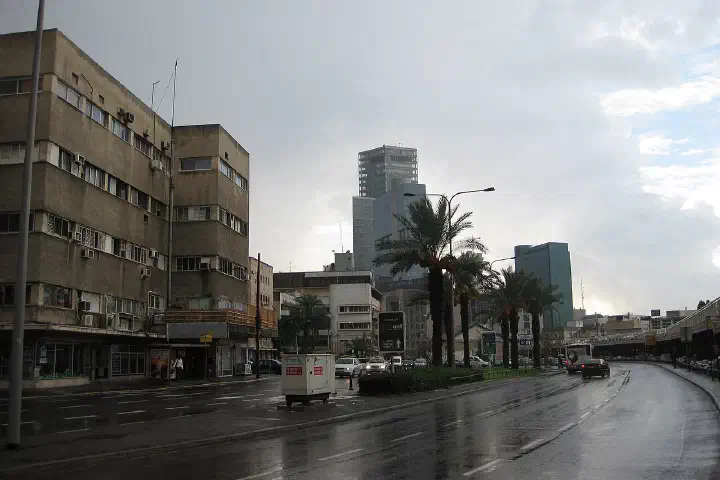 This is a kinda typical Tel Aviv city scene, except most of the roads are a lot smaller