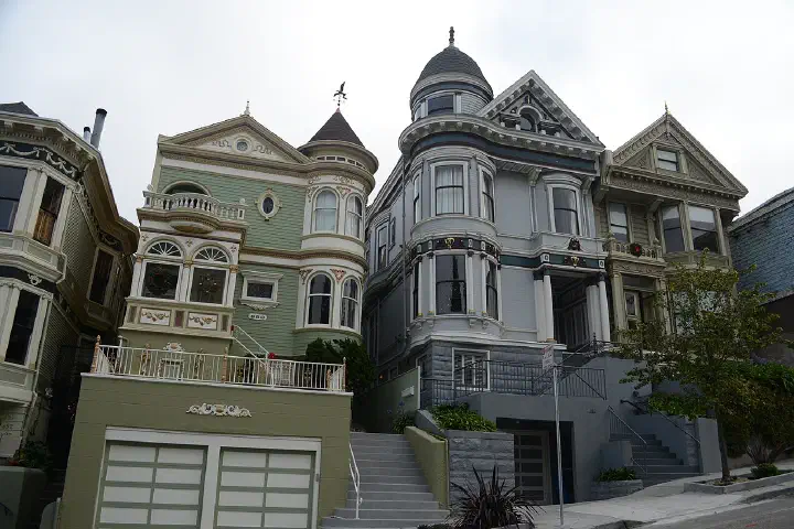 Victorian houses in San Francisco