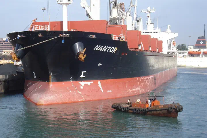 Bulk ship"Nantor"port of Chennai, India