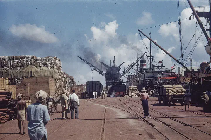 In the port of Madras, around 1950?