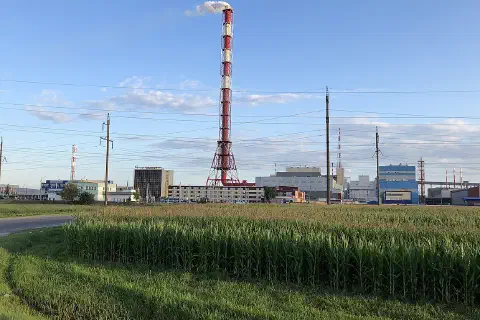 Chemical factory in Gomel, Belarus
