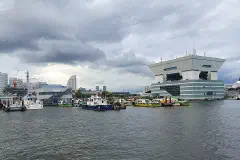 Around the entrance of Yokohama International Passenger Terminal