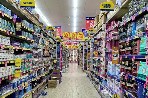 Interior of Chemist Warehouse at Rocklea, Queensland 2020