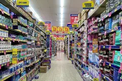 Inside a Chemist Warehouse store at Rocklea, Queensland, 2020.