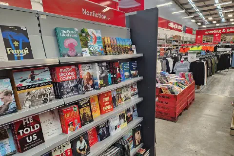 Interior of The Warehouse in Paraparaumu, New Zealand