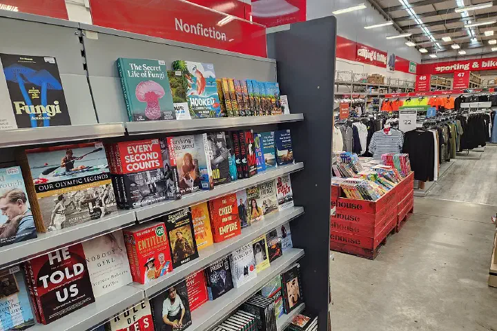 Interior of The Warehouse in Paraparaumu, New Zealand