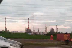 An oil refinery near Port Dickson, Malaysia