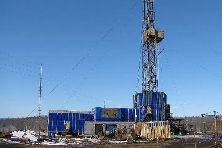 Kordinskaya oil exploration drilling rig in Evenkiysky District