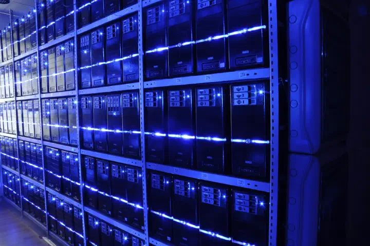 A data-centre server room