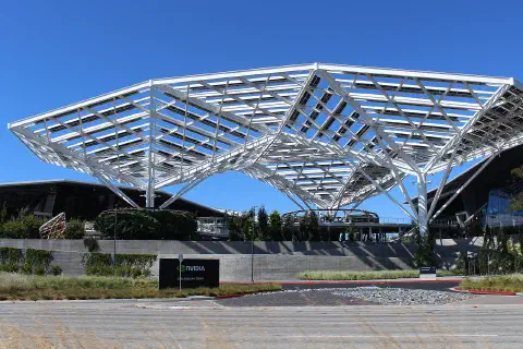 The headquarters of Nvidia in Santa Clara, California