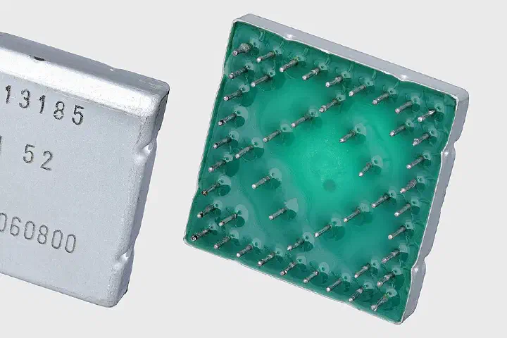IBM MST 6813185; A unique construction technique for integrated circuits, packaging them on a ceramic wafer in a square metal can