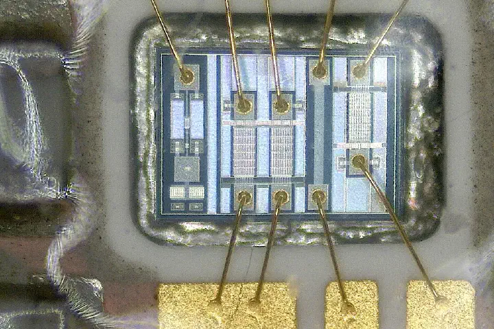 Microphoto of some electronics circuit board (I think it is from some smartphone) photo author: Jan Helebrant <a href="http:/