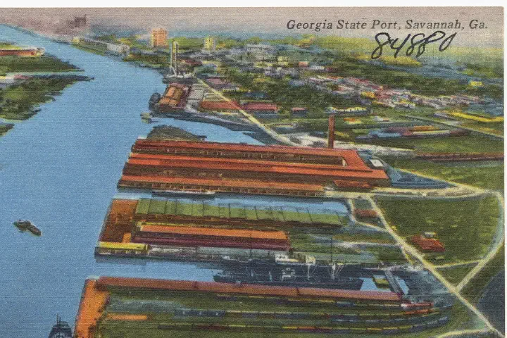 File name: 06_10_014225 Title: Georgia State Port, Savannah, Ga