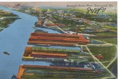 The Georgia State Port, Savannah, Georgia.