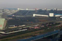 Coal piles near the Zhenhai dock.