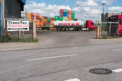 Altenwerder Damm in the Port of Hamburg, 2019.