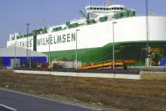 The car carrier Aida in the port of Bremerhaven.