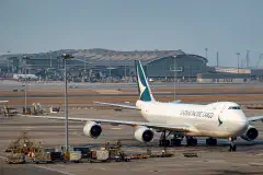 A Cathay Pacific Cargo aircraft.