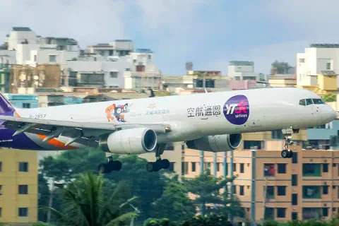 A YTO Cargo Airlines Boeing 757 freighter.