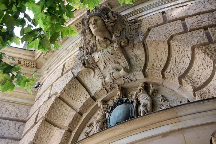 Altstadt - Lenbachplatz The Wilhelminian style building was originally designed in neo-Renaissance style for Deutsche Bank