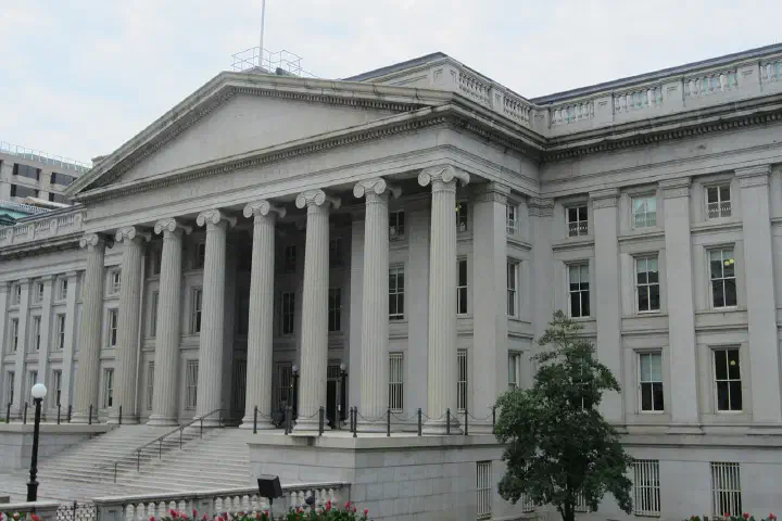 Treasury Building in Washington, D.C. in 2012