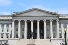 Treasury Building in Washington, D.C. in 2012