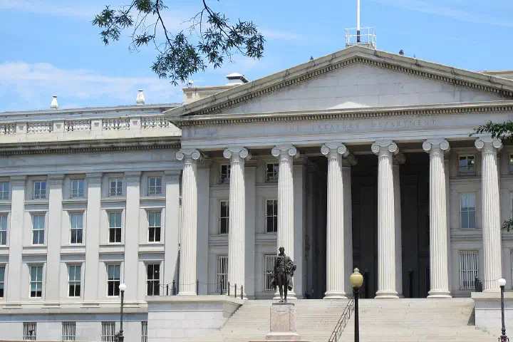 Treasury Building in Washington, D.C. in 2012